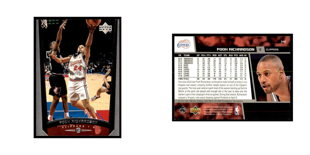 1998 Upper Deck Pooh Richardson Basketball Cards #246