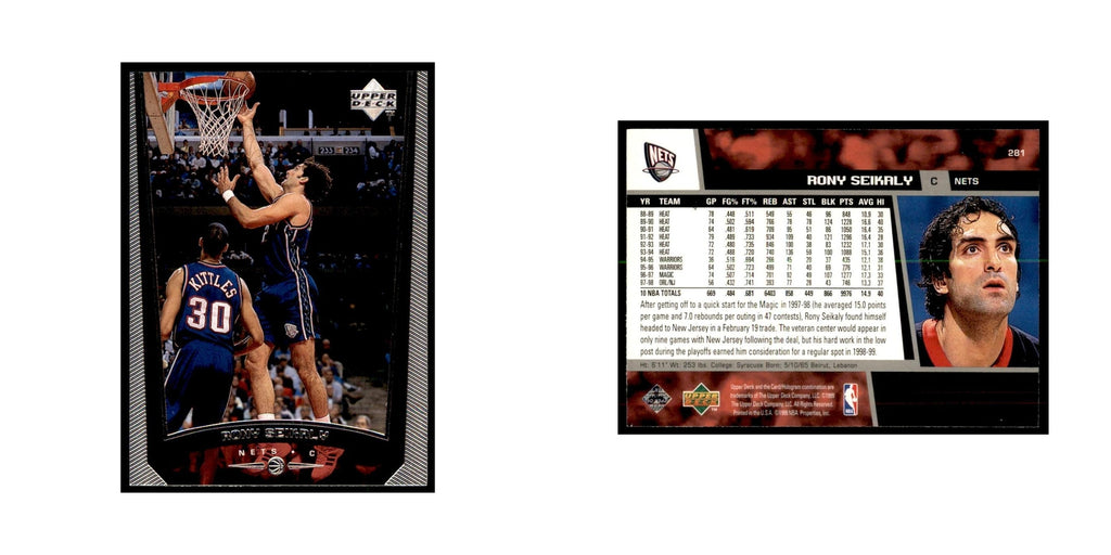 1998 Upper Deck Rony Seikaly Basketball Cards #281