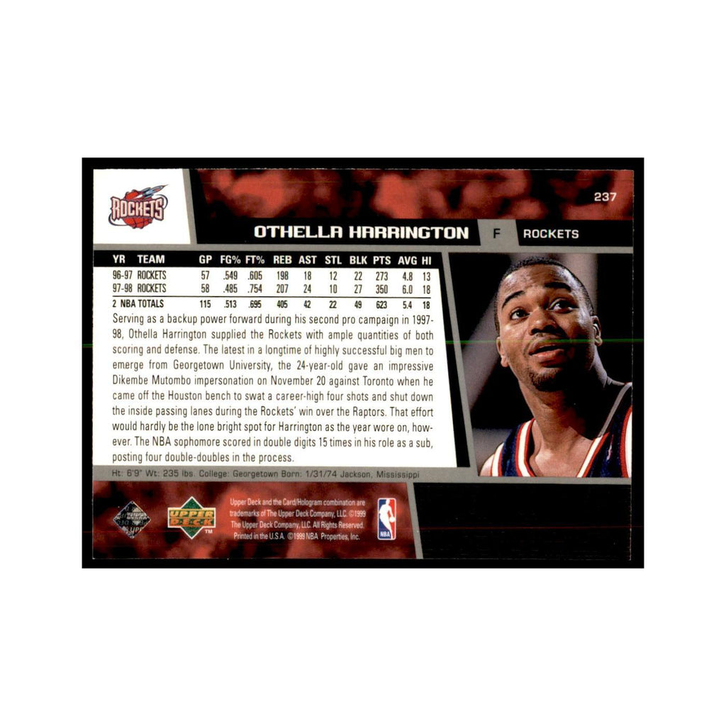 1998 Upper Deck Othella Harrington Basketball Cards #237