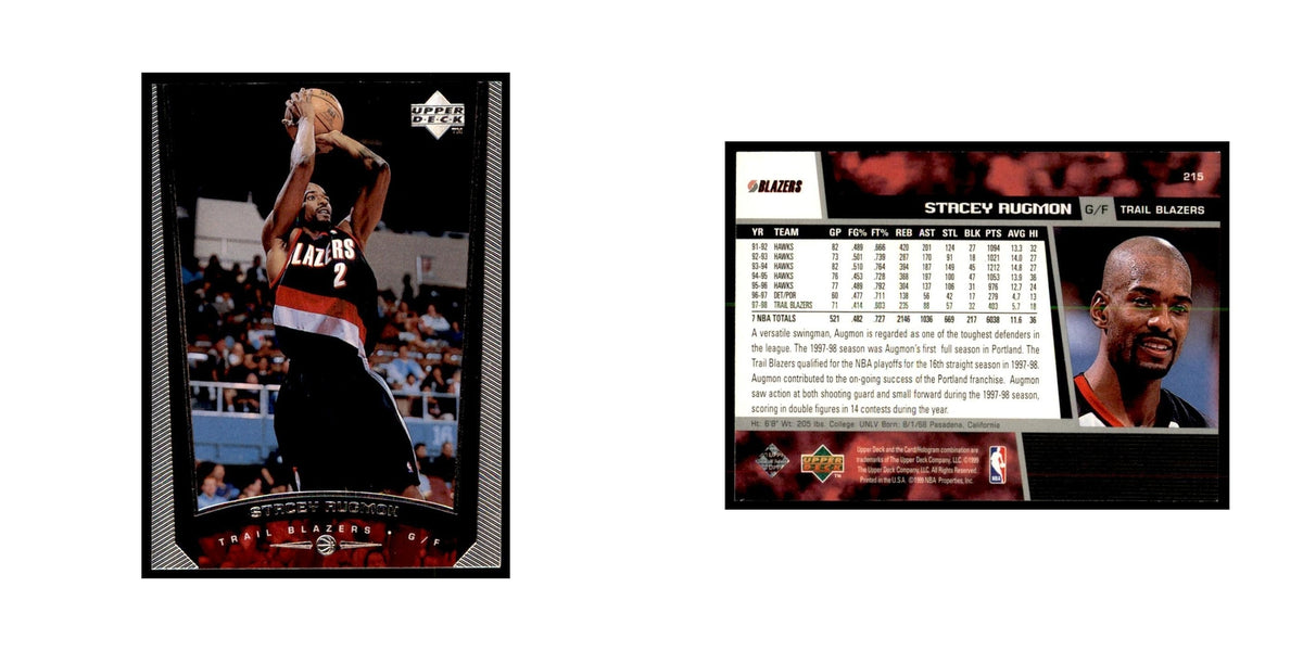 1998 Upper Deck Stacey Augmon Basketball Cards #215