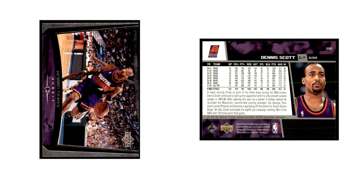 1998 Upper Deck Dennis Scott Basketball Cards #220