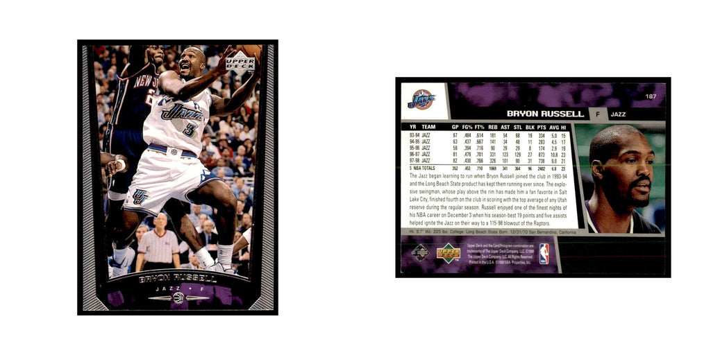 1998 Upper Deck Bryon Russell Basketball Cards #187