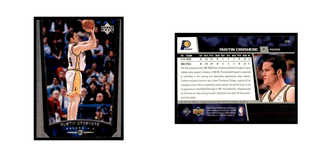 1998 Upper Deck Austin Croshere Basketball Cards #252