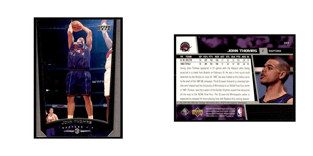 1998 Upper Deck John Thomas Basketball Cards #221