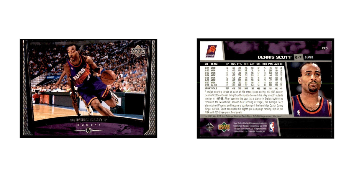 1998 Upper Deck Dennis Scott Basketball Cards #220