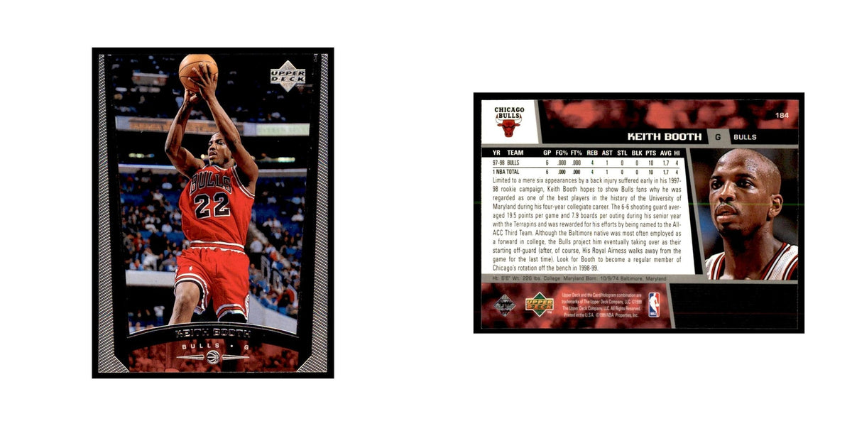 1998 Upper Deck Keith Booth Basketball Cards #184