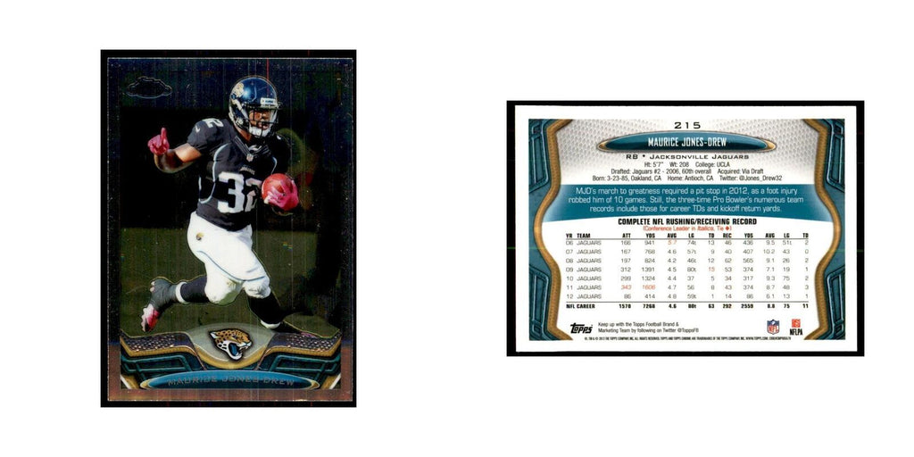 2013 Topps Chrome Maurice Jones-Drew Football Cards #215