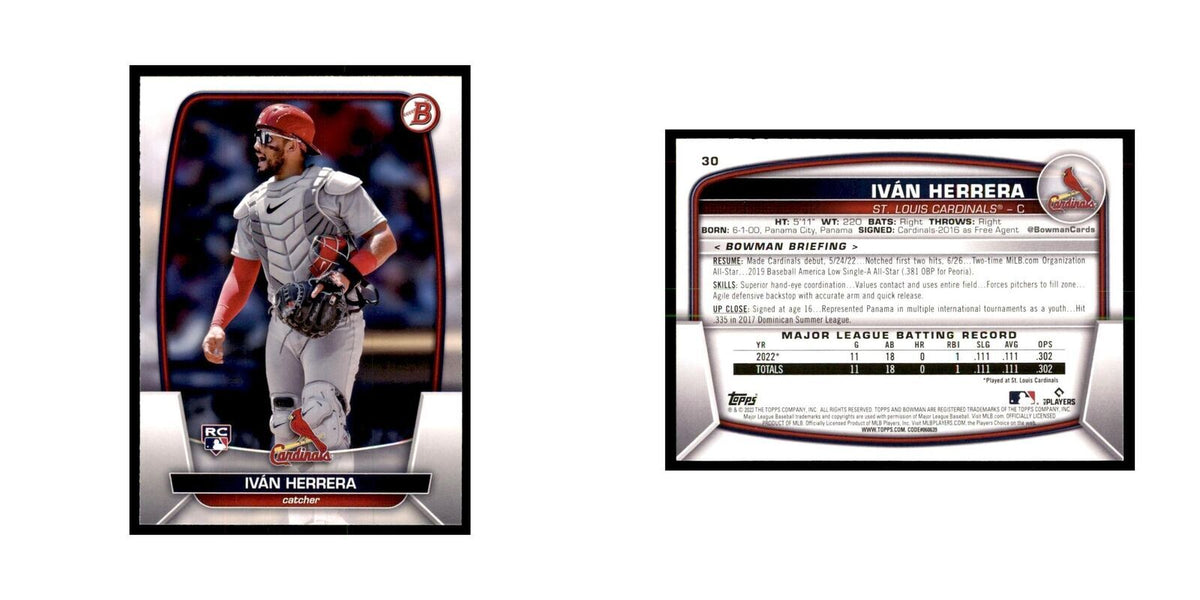 2023 Bowman Ivan Herrera RC Baseball Cards #30