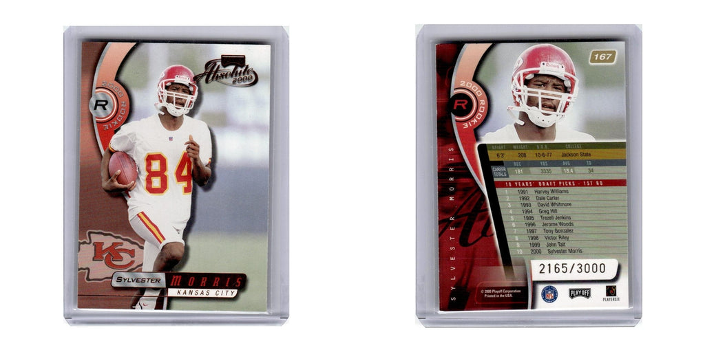 2000 Playoff Absolute Sylvester Morris /3000 Chiefs #167