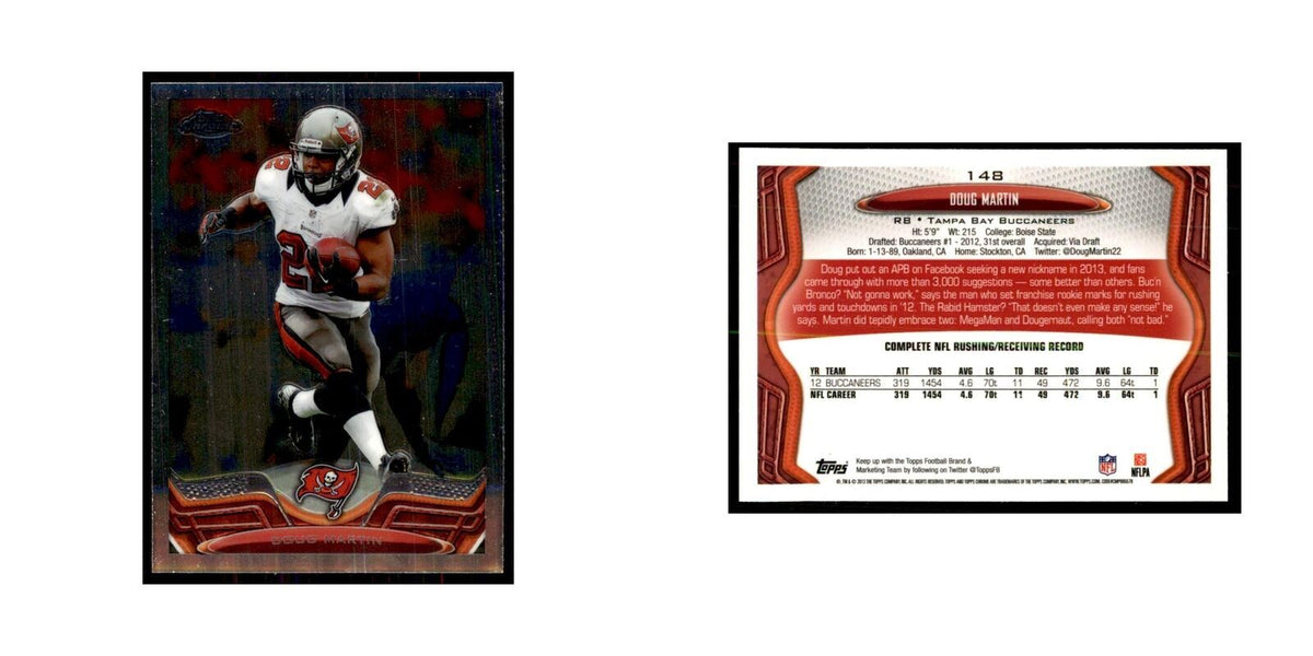 2013 Topps Chrome Doug Martin Football Cards #148