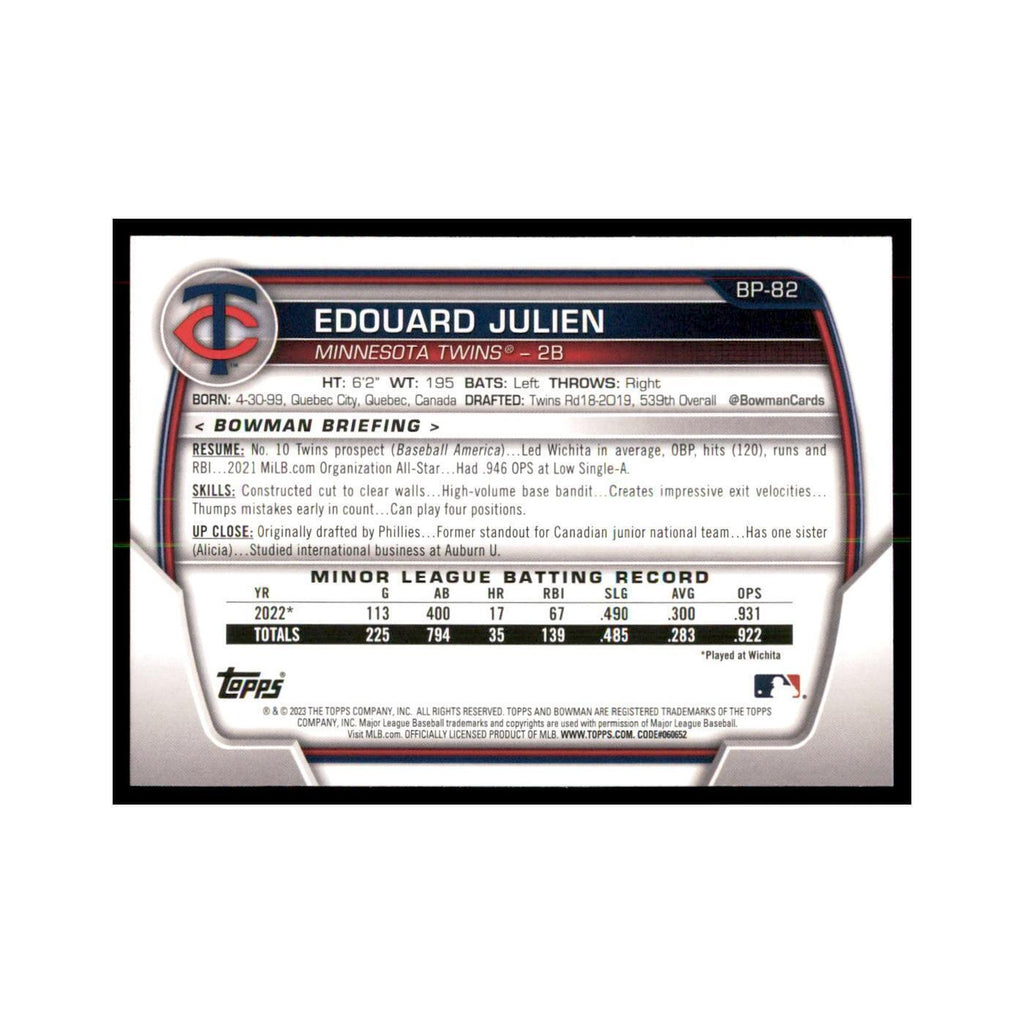 2023 Bowman Edouard Julien Bowman 1st Baseball Cards #BP-82