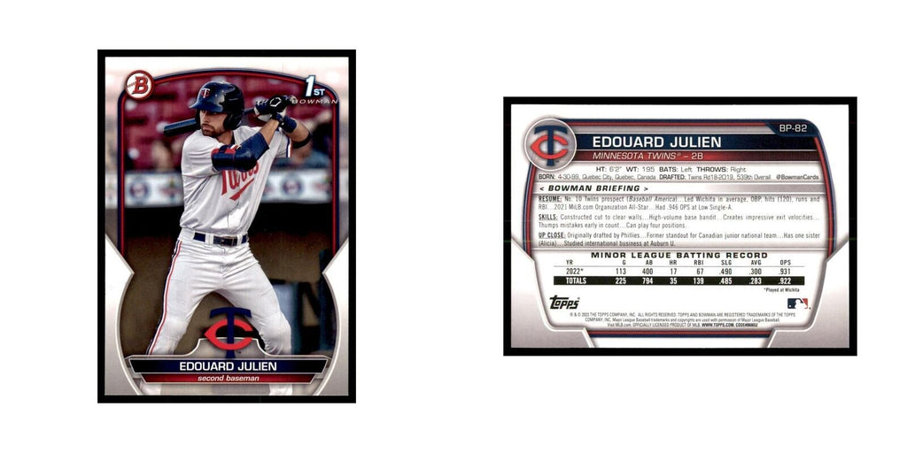 2023 Bowman Edouard Julien Bowman 1st Baseball Cards #BP-82