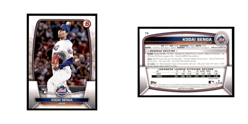 2023 Bowman Kodai Senga RC Baseball Cards #75