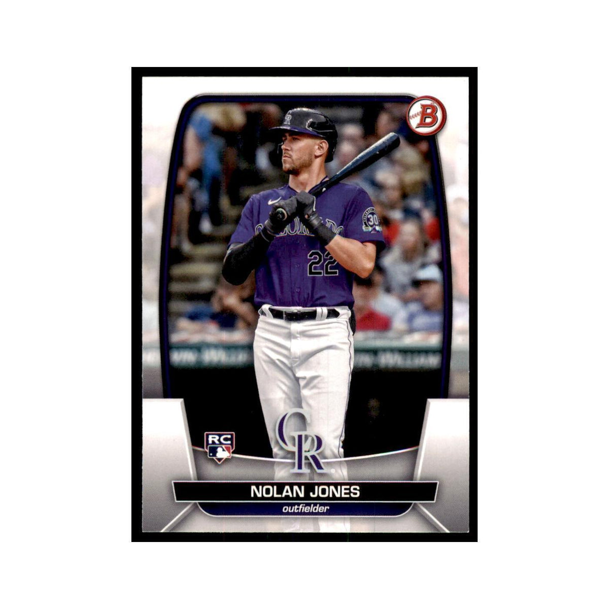 2023 Bowman Nolan Jones RC Baseball Cards #74