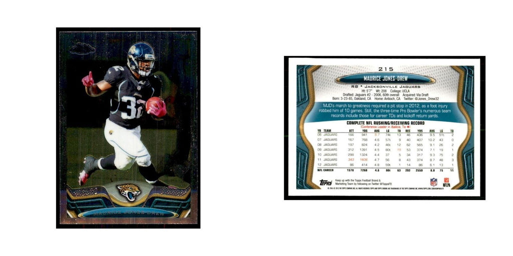 2013 Topps Chrome Maurice Jones-Drew Football Cards #215