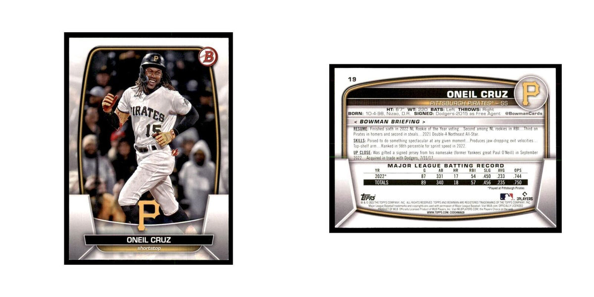 2023 Bowman Oneil Cruz Baseball Cards #19