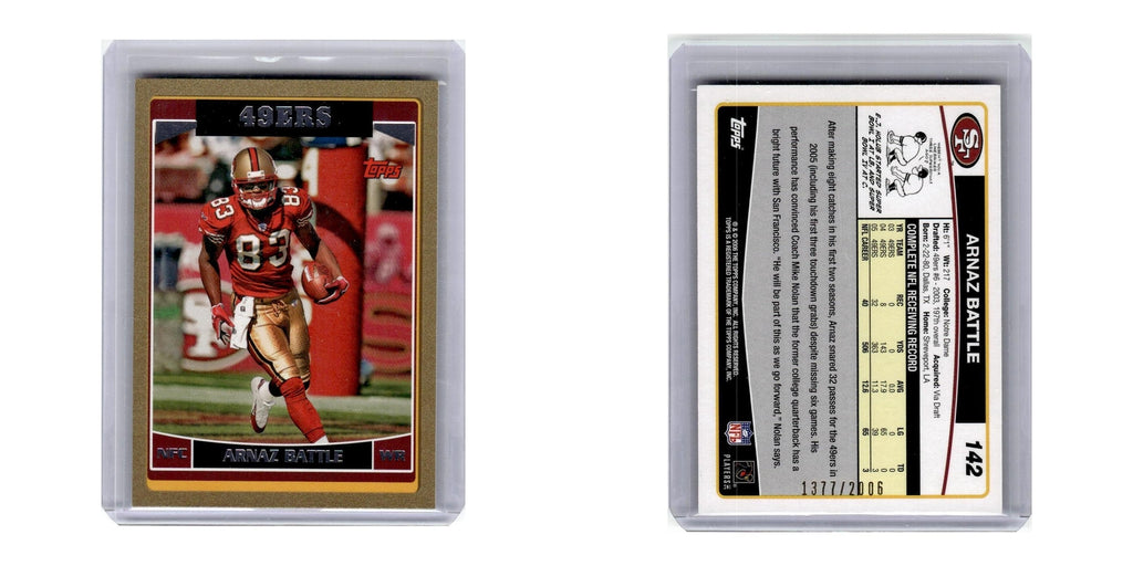 2006 Topps Arnaz Battle 1377/2006 49ers #142