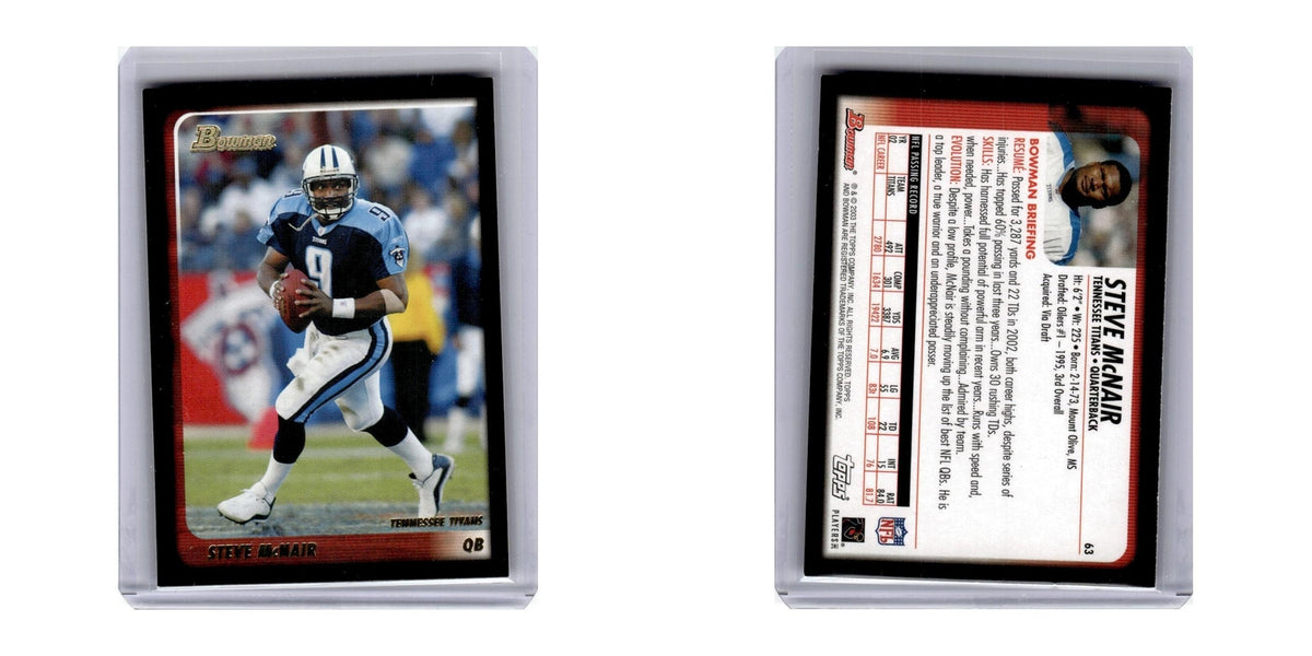 2003 Bowman Steve McNair Titans #63