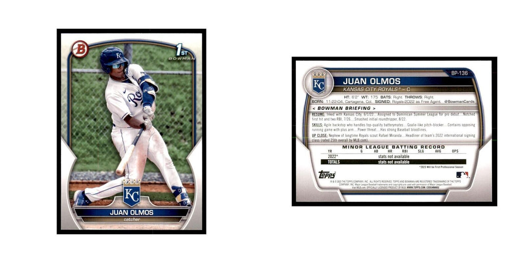 2023 Bowman Juan Olmos Bowman 1st Baseball Cards #BP-136