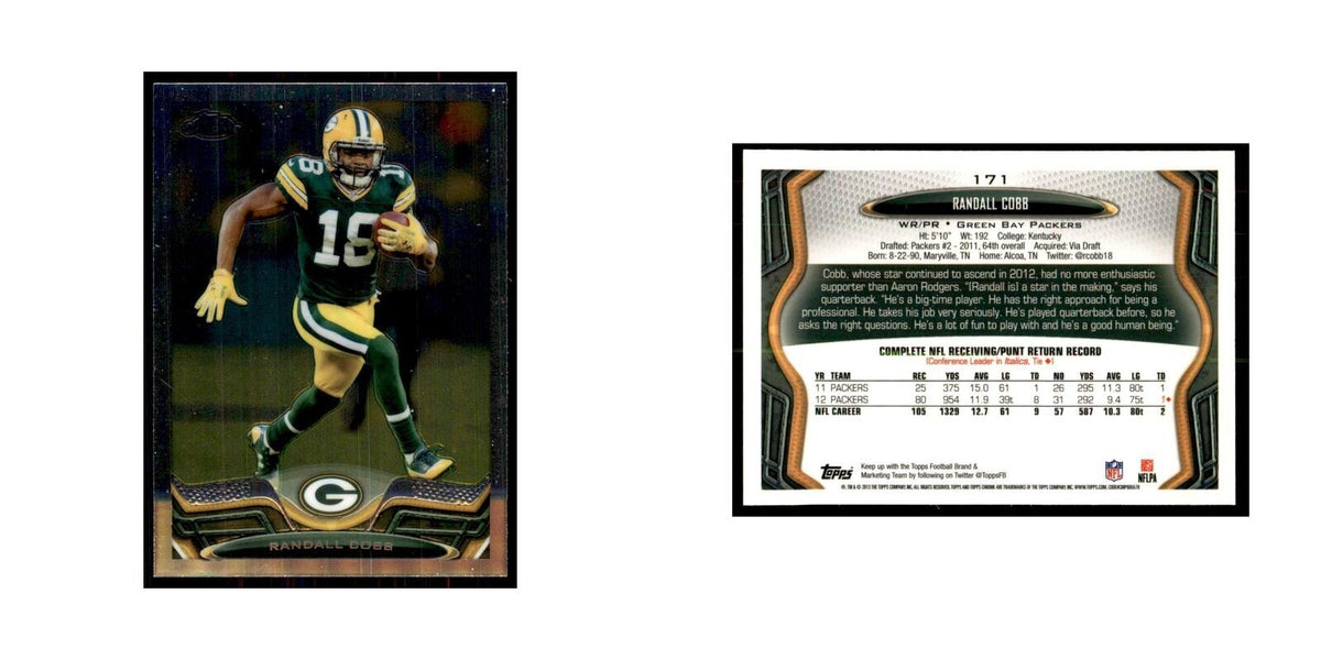 2013 Topps Chrome Randall Cobb Football Cards #171