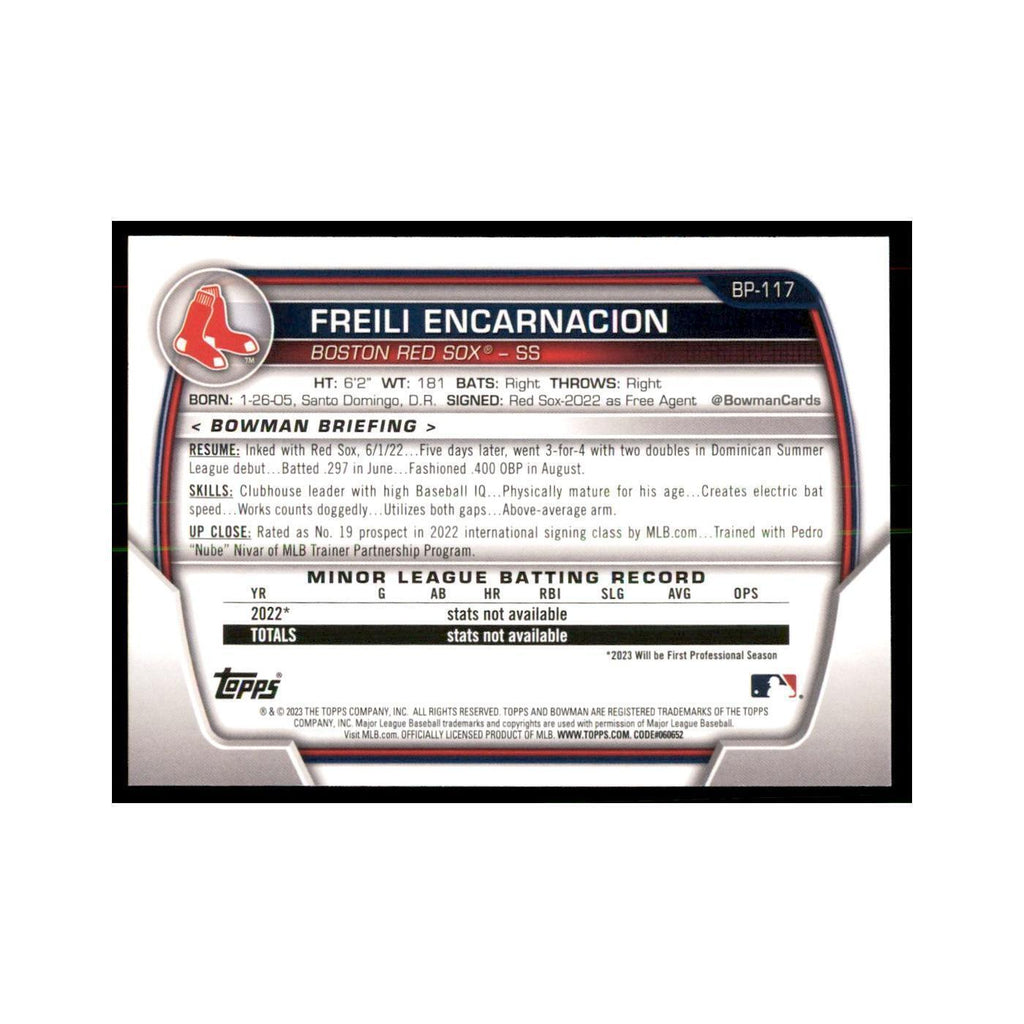 2023 Bowman Freili Encarnacion Bowman 1st Baseball Cards #BP-117