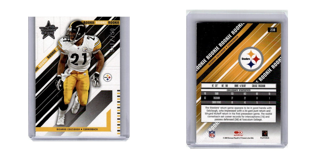 2004 Leaf Rookies Stars Ricardo Colclough /750 Steelers #238