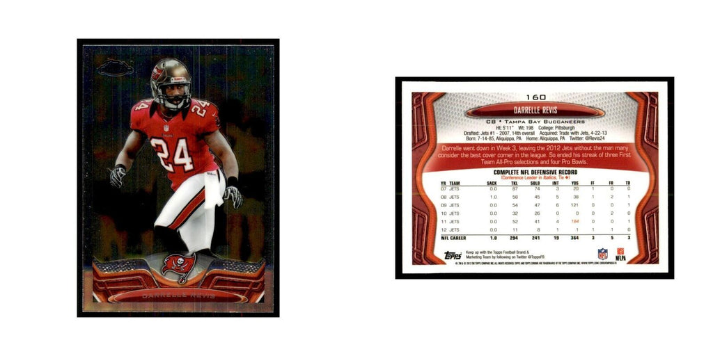 2013 Topps Chrome Darrelle Revis Football Cards #160