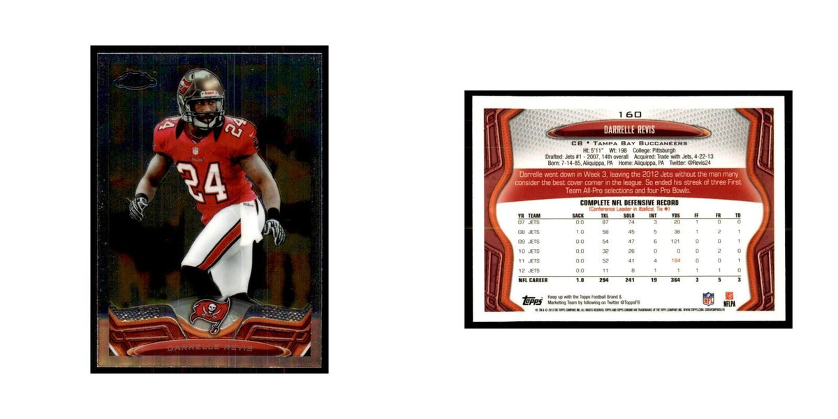 2013 Topps Chrome Darrelle Revis Football Cards #160