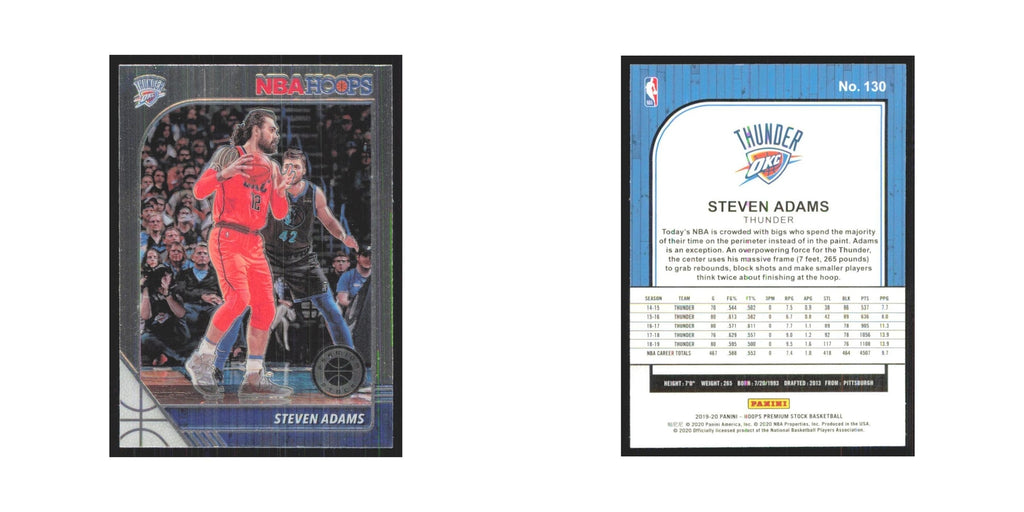 Steven Adams 2019 NBA Hoops Premium #130 Oklahoma City Thunder NM