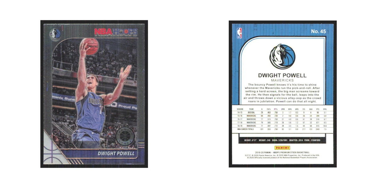 Dwight Powell 2019 NBA Hoops Premium #45 Dallas Mavericks Basketball Card NM