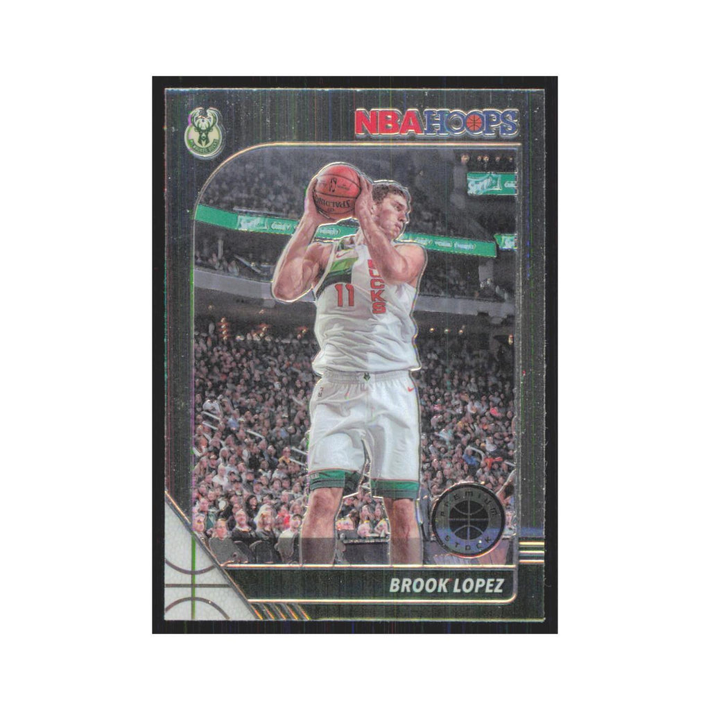 Brook Lopez 2019 NBA Hoops Premium #106 Milwaukee Bucks Basketball Card NM