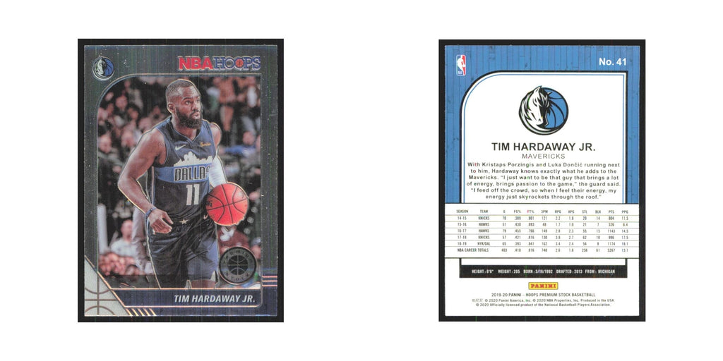 Tim Hardaway Jr. 2019 NBA Hoops Premium #41 Dallas Mavericks Basketball Card NM
