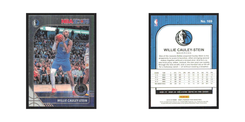Willie Cauley-Stein 2019 NBA Hoops Premium #169 Dallas Mavericks NM