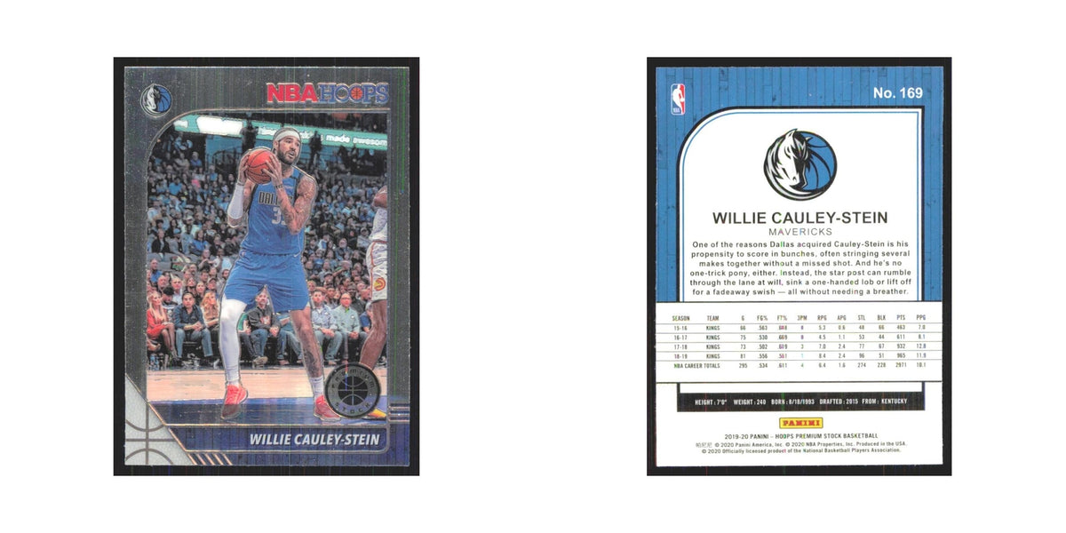Willie Cauley-Stein 2019 NBA Hoops Premium #169 Dallas Mavericks NM