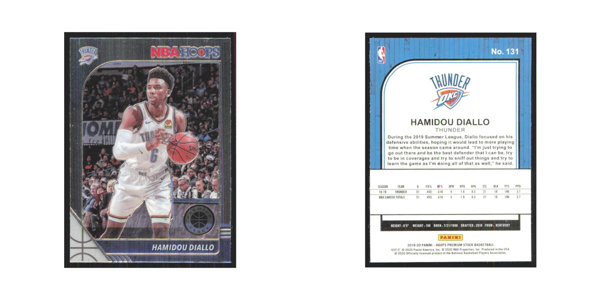 Hamidou Diallo 2019 NBA Hoops Premium #131 Oklahoma City Thunder NM