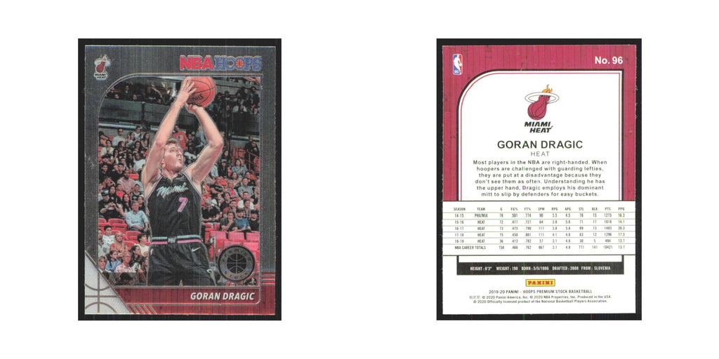 Goran Dragic 2019 NBA Hoops Premium #96 Miami Heat Basketball Card NM
