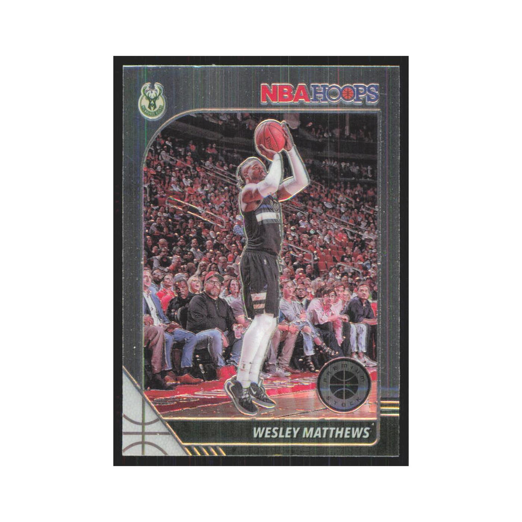 Wesley Matthews 2019 NBA Hoops Premium #75 Milwaukee Bucks Basketball Card NM