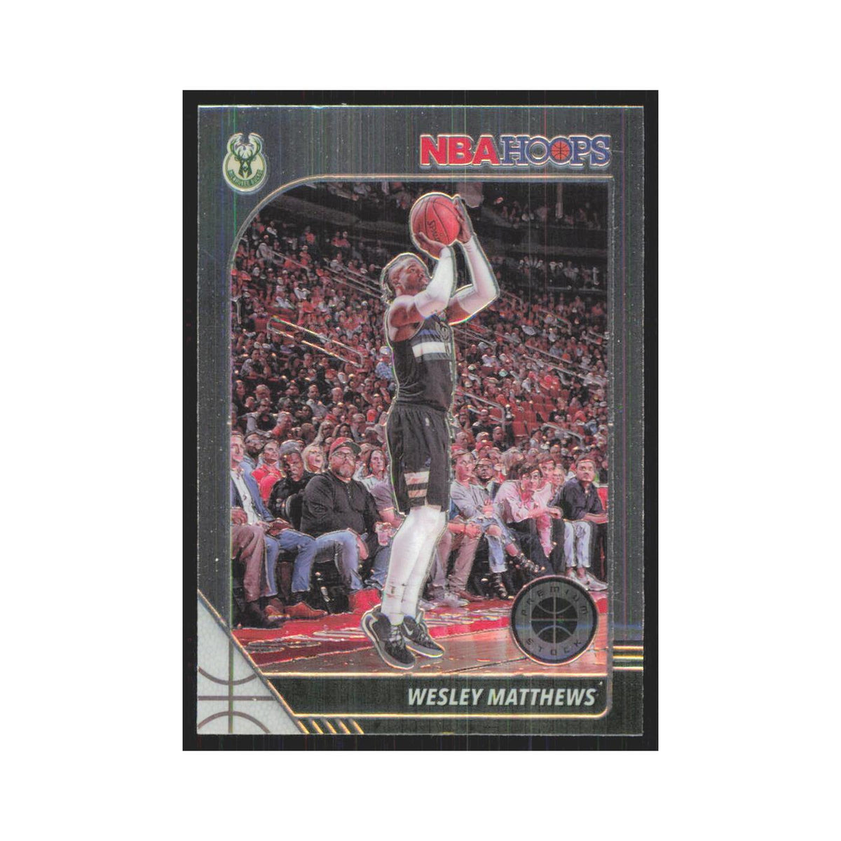 Wesley Matthews 2019 NBA Hoops Premium #75 Milwaukee Bucks Basketball Card NM