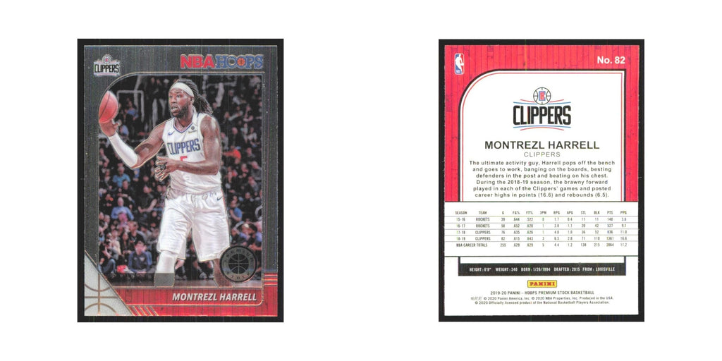 Montrezl Harrell 2019 NBA Hoops Premium #82 Los Angeles Clippers NM
