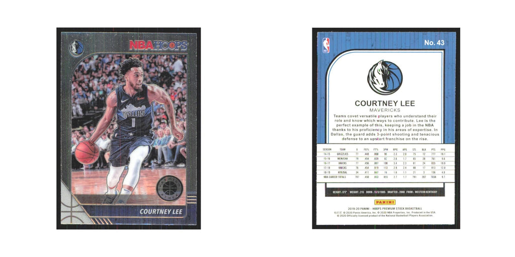 Courtney Lee 2019 NBA Hoops Premium #43 Dallas Mavericks Basketball Card NM