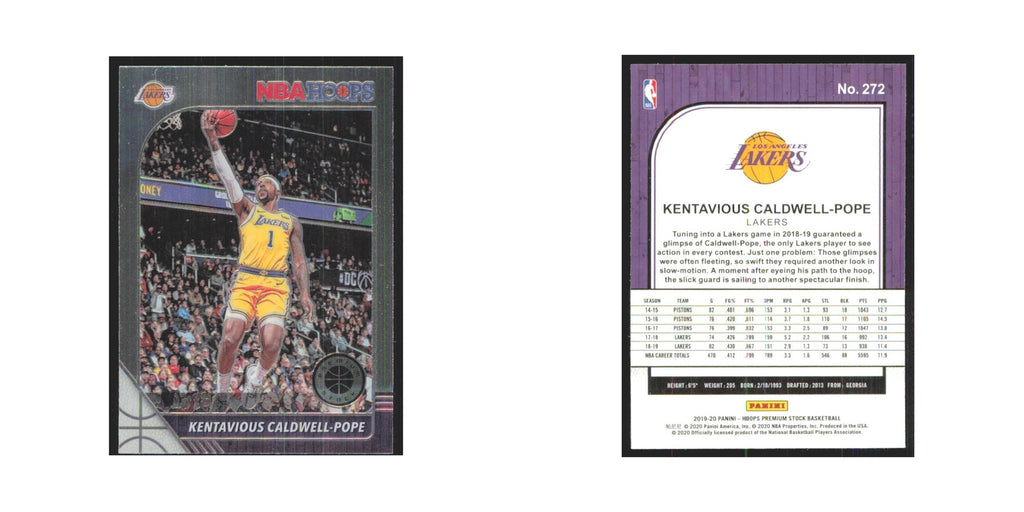 Kentavious Caldwell-Pope 2019 NBA Hoops Premium #272 Los Angeles Lakers NM