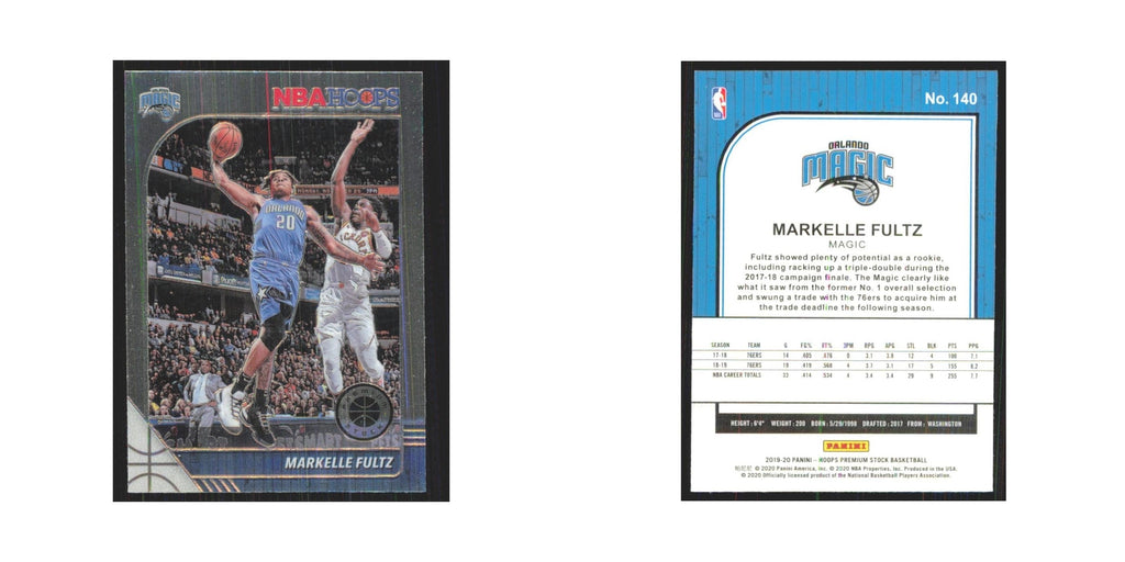 Markelle Fultz 2019 NBA Hoops Premium #140 Orlando Magic Basketball Card NM
