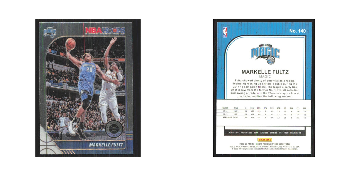 Markelle Fultz 2019 NBA Hoops Premium #140 Orlando Magic Basketball Card NM