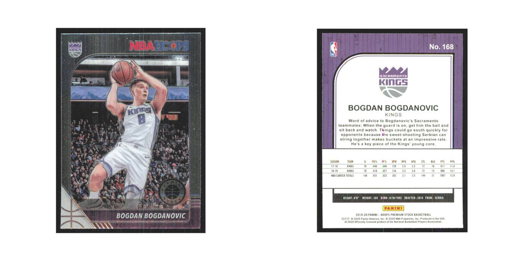 Bogdan Bogdanovic 2019 NBA Hoops Premium #168 Sacramento Kings NM