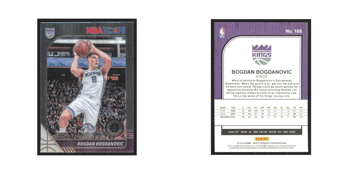 Bogdan Bogdanovic 2019 NBA Hoops Premium #168 Sacramento Kings NM