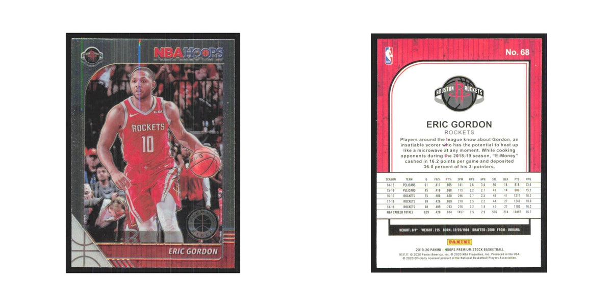 Eric Gordon 2019 NBA Hoops Premium #68 Houston Rockets Basketball Card NM