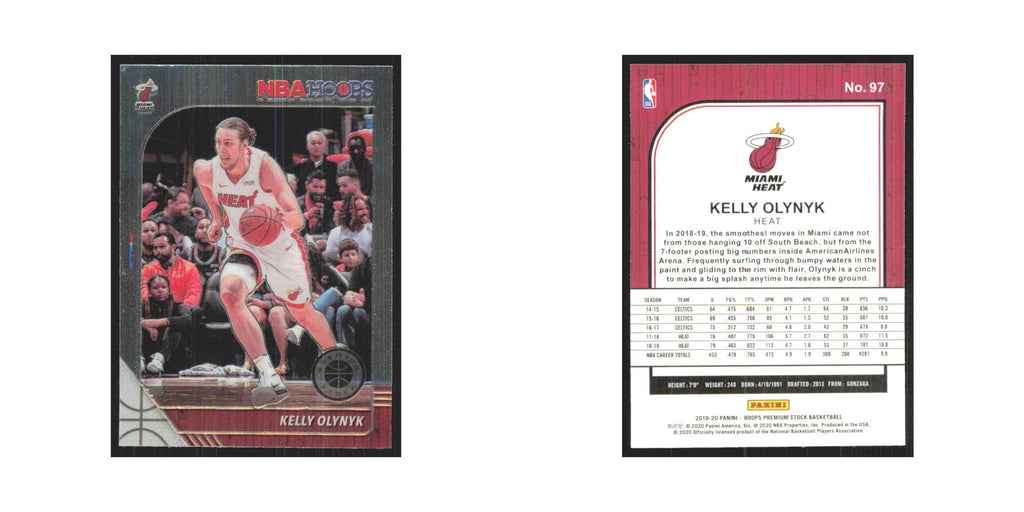 Kelly Olynyk 2019 NBA Hoops Premium #97 Miami Heat Basketball Card NM