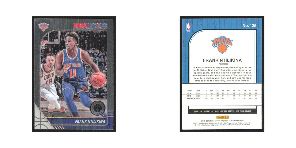 Frank Ntilikina 2019 NBA Hoops Premium #125 New York Knicks Basketball Card NM