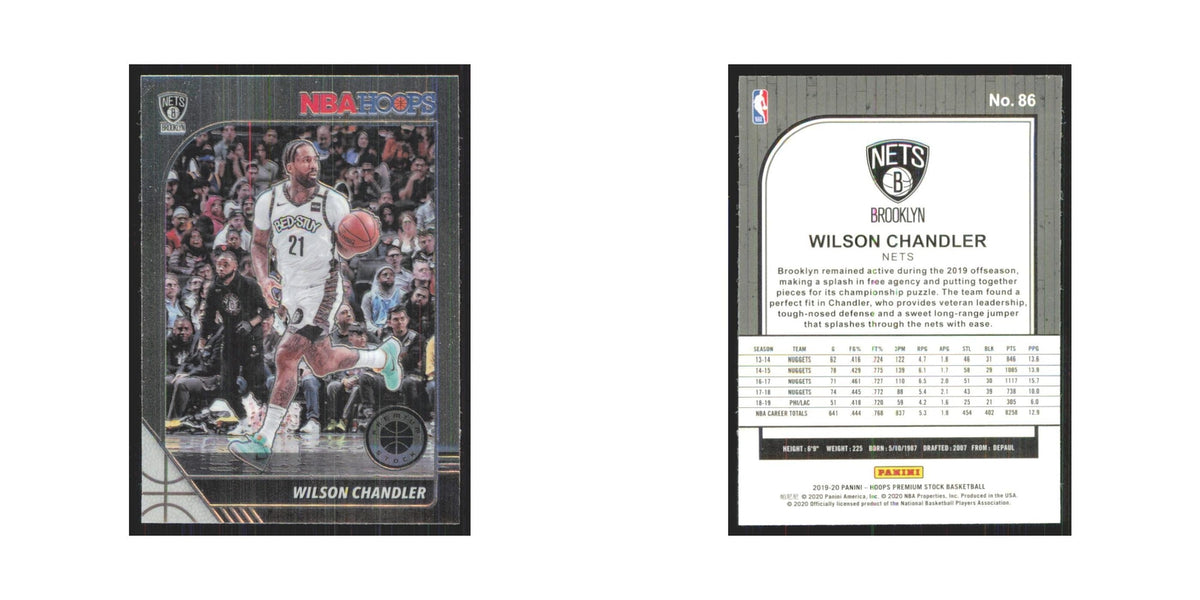 Wilson Chandler 2019 NBA Hoops Premium #86 Brooklyn Nets Basketball Card NM