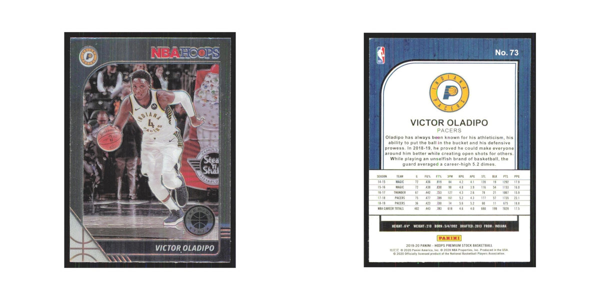 Victor Oladipo 2019 NBA Hoops Premium #73 Indiana Pacers Basketball Card NM